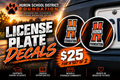 License Plate Decals (set of 2)