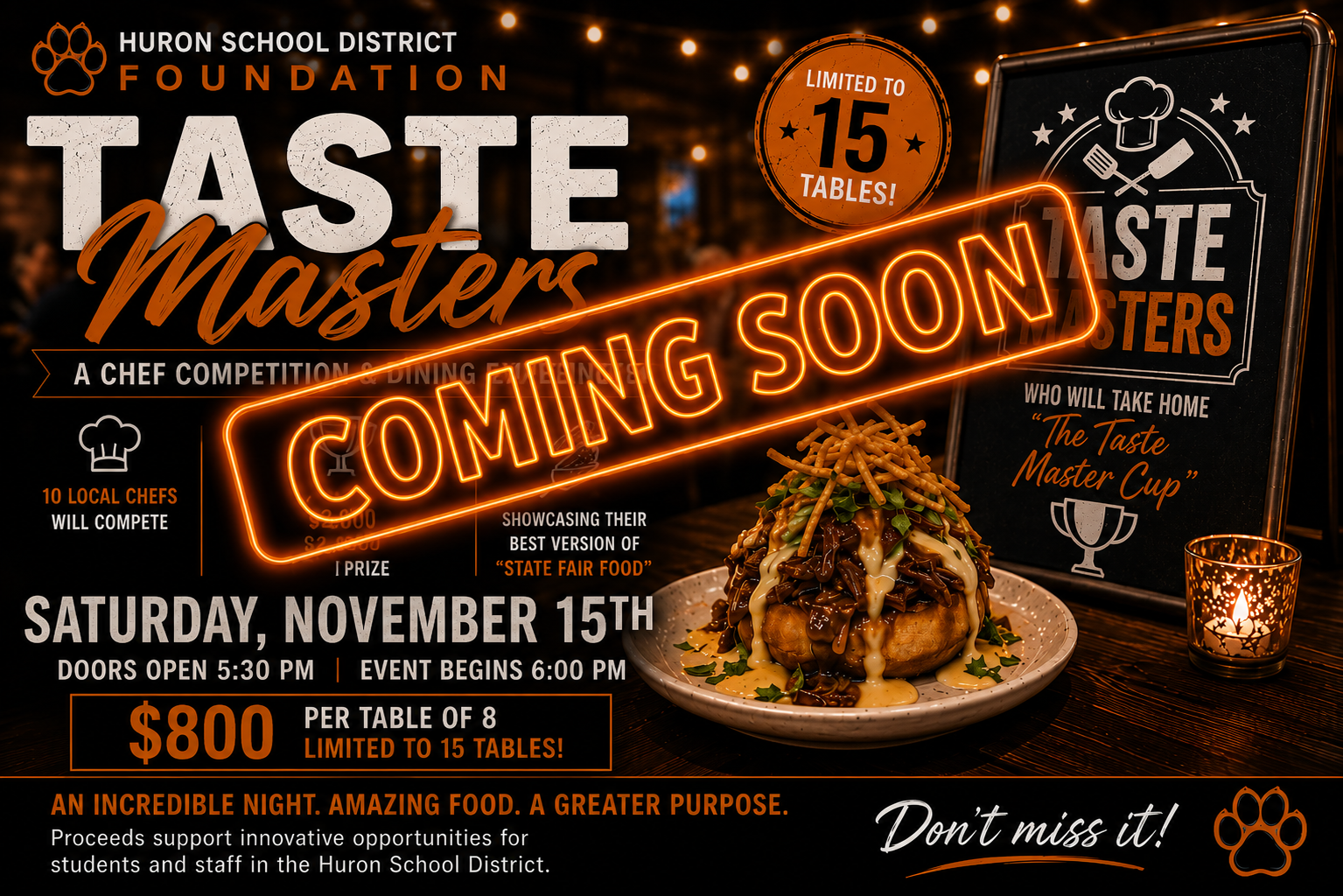 Register for Taste Masters
