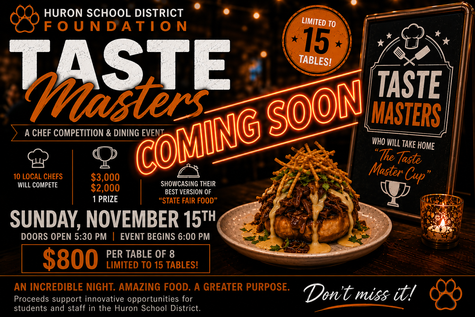 Register for Taste Masters